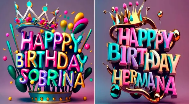 Descarga un saludo de cumpleaños creado por la aplicación de Ideogram, la nueva tendencia.