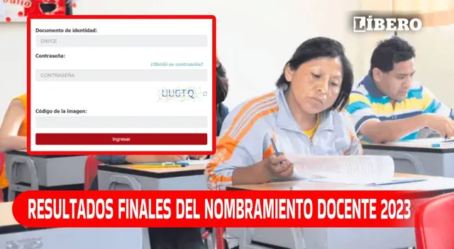 Los resultados finales del Nombramiento Docente 2023 estarán disponible el 16 de octubre. Los resultados finales del Nombramiento Docente 2023 estarán disponible el 16 de octubre.