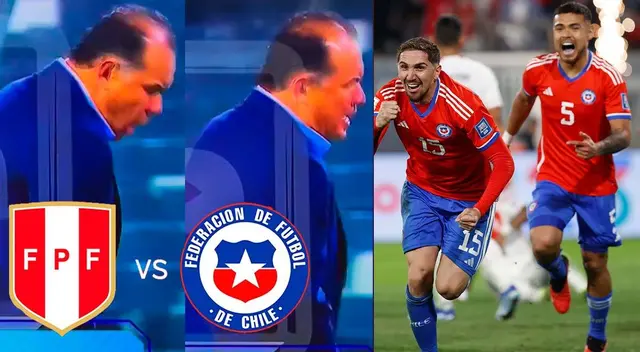La airada reacción de Juan Reynoso tras el gol de Chile a la selección peruana - VIDEO La airada reacción de Juan Reynoso tras el gol de Chile a la selección peruana - VIDEO