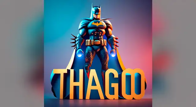 Batman en IA. Foto: IdeoGram Batman en IA. Foto: IdeoGram