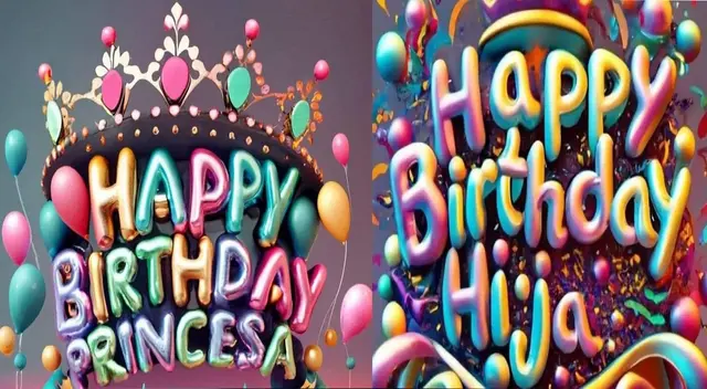 Tu "princesa" o hija también deben recibir una imagen por su cumpleaños.