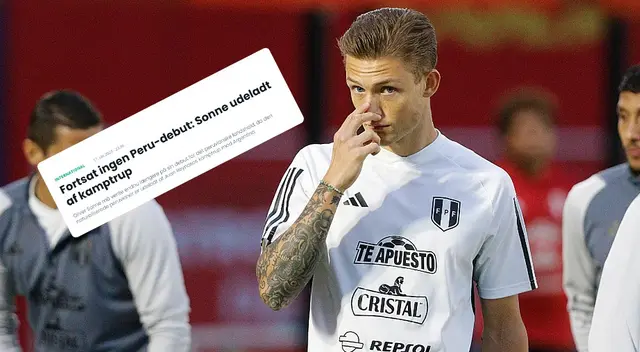 Prensa de Dinamarca reaccionó a la salida de Oliver Sonne en Perú: "Quedó fuera"
