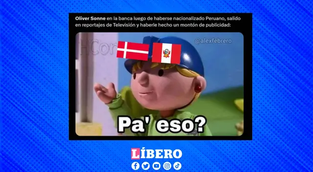 Oliver Sonne logró la nacionalidad peruana, pero no fue considerado por Reynoso.