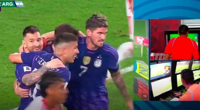Lionel Messi puso el 3-0 ante Perú pero fue anulado Lionel Messi puso el 3-0 ante Perú pero fue anulado