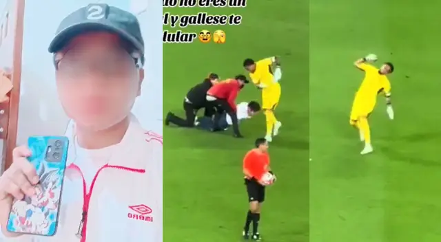 El joven indica que "ha leído" y puede denunciar a Gallese luego que el arquero arrojará su celular.