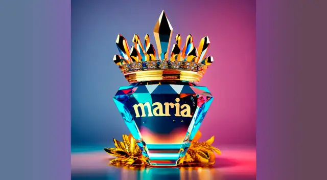 Ideograma en 3D del nombre María con  Inteligencia Artificial Gratis.