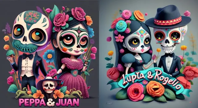 "Peppa y Juan" y "Lupta y Rogello" son las imágenes más populares. "Peppa y Juan" y "Lupta y Rogello" son las imágenes más populares.