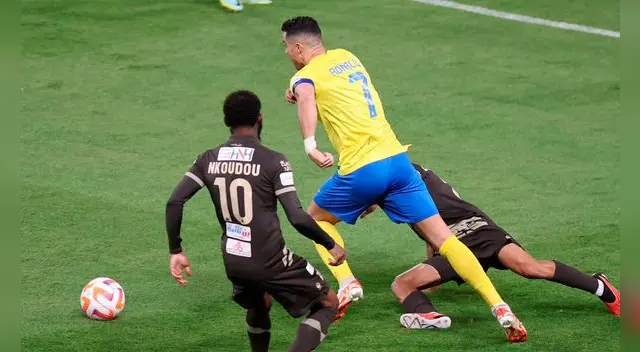 Cristiano Ronaldo fue titular Al Nassr.