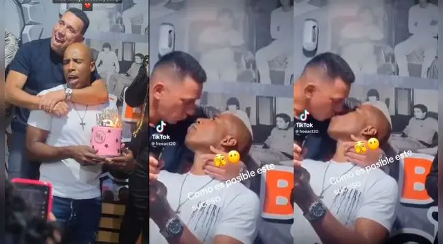 Conejo Rebosio celebró su cumpleaños y se llevó un beso del Cuto Guadalupe.