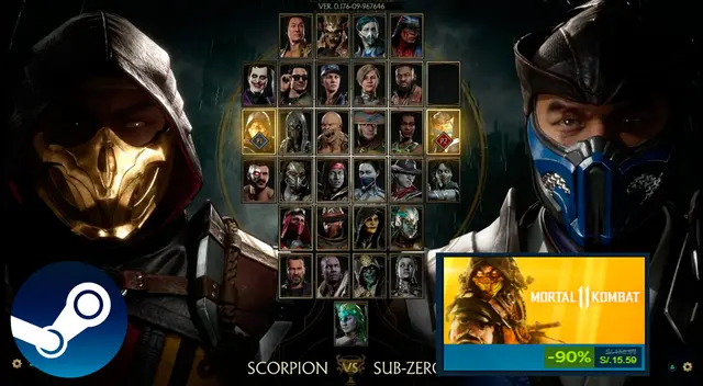 Mortal Kombat 11 a solo 4 dólares o 15 soles por tiempo limitado en Steam.