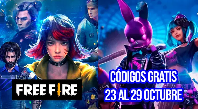 Canjea mejoras con códigos gratuitos para Free Fire desde el 23 al 29 de octubre. Canjea mejoras con códigos gratuitos para Free Fire desde el 23 al 29 de octubre.