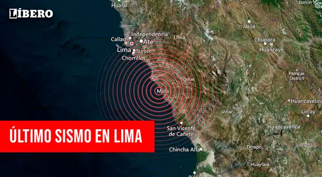 Sismo de 5.0 en San Vicente De Cañete se registró este martes 24 de octubre.