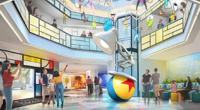 ¿Cómo se ve por dentro en hotel Pixar 2024 de Disneyland?
