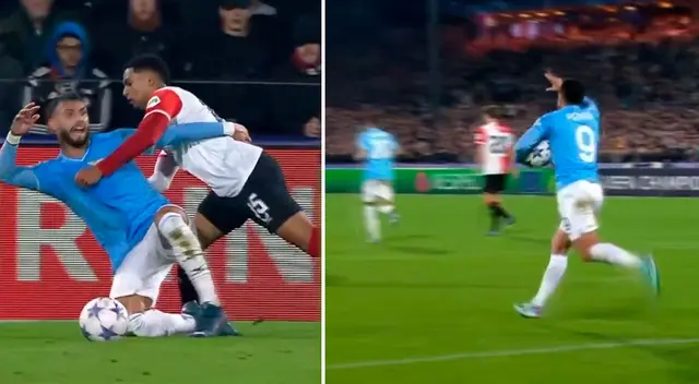Marcos López hizo insólito penal ante Lazio Marcos López hizo insólito penal ante Lazio