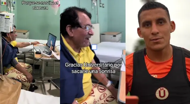 Hincha se Universitario recibió emotivo saludo del equipo de sus amores.
