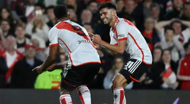 Miguel Borja anotó un doblete ante Independiente.