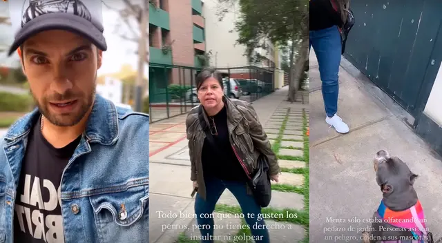 Actor peruano expone a vecina de Miraflores que lo agrede verbalmente.