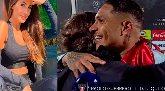 Ana Paula Consorte celebró título de Paolo Guerrero con Liga de Quito.