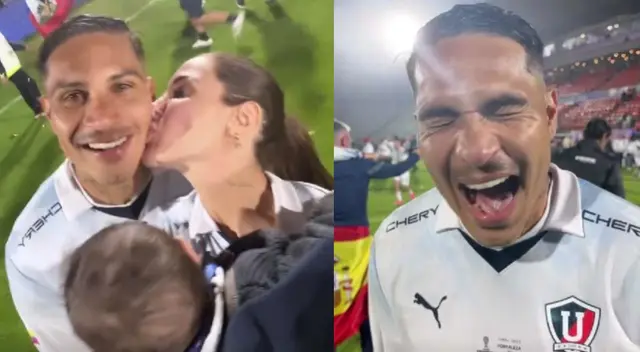 Paolo Guerrero ganó la Copa Sudamericana y tuvo singular celebración Ana Paula Consorte.
