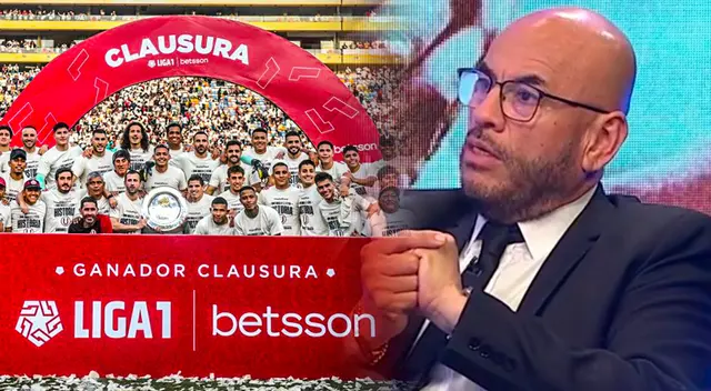 Universitario recibe felicitación del título por parte de Mr. Peet