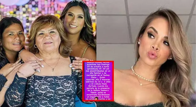 Jossmery Toledo es acusada por hermana de Rosa Fuentes de perseguirla