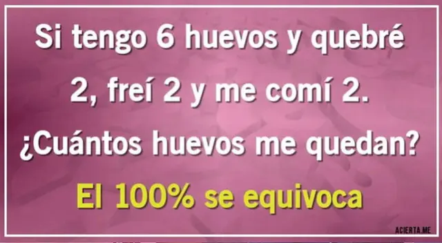 Solo las personas más hábiles han logrado desarrollar este complicado acertijo.