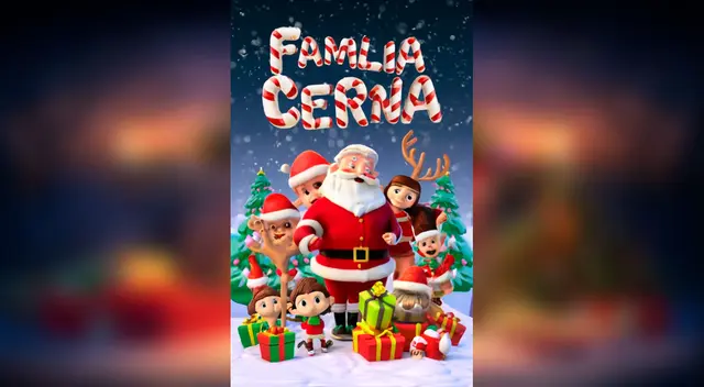 La familia Cerna celebrará junto con Papá Noel en esta Navidad 2023. | Composición: Líbero.