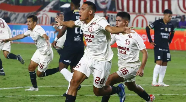Alex Valera anota el 1-0 para Universitario de penal y hace estallar el Monumental.
