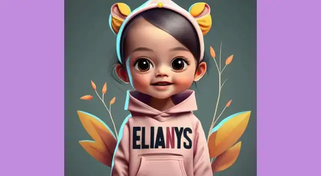 Descarga el nombre de 'Elianys' en 3D y con un diseños muy singular.