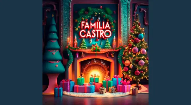 Ideogram con diseño de la familia Castro en 3D personalizado. Ideogram con diseño de la familia Castro en 3D personalizado.