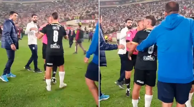 Árbitro Alejandro Villanueva se acercó a Gabriel Costa Árbitro Alejandro Villanueva se acercó a Gabriel Costa