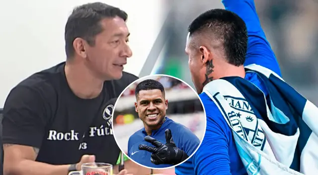 Carlos Galván furioso con Ángelo Campos por lucir bandera de Alianza Lima en el Estadio Monumental