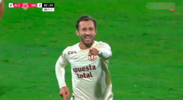 Horacio Calcaterra puso el 2-0 de Universitario Horacio Calcaterra puso el 2-0 de Universitario