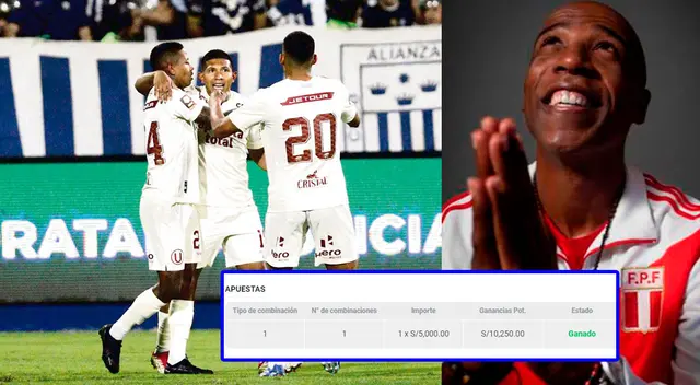 Gracias a su fe, el hincha de Universitario logró ganar miles de soles en minutos. Su apuesta es viral en redes sociales.