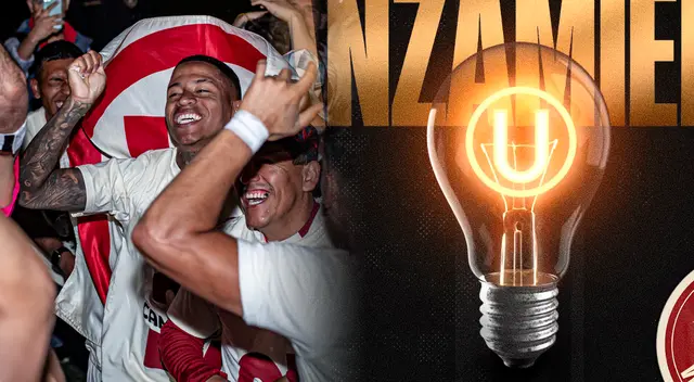 Universitario celebró el título de la Liga 1 2023 a oscuras en Matute.