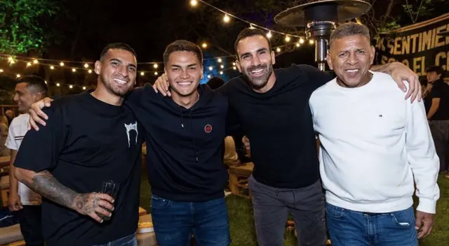 Miguel Trauco estuvo en la celebración de Universitario por el título 2023