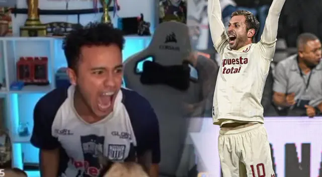 Apostador lució camiseta de Alianza Lima, pero gritó gol de Horacio Calcaterra. Apostador lució camiseta de Alianza Lima, pero gritó gol de Horacio Calcaterra.