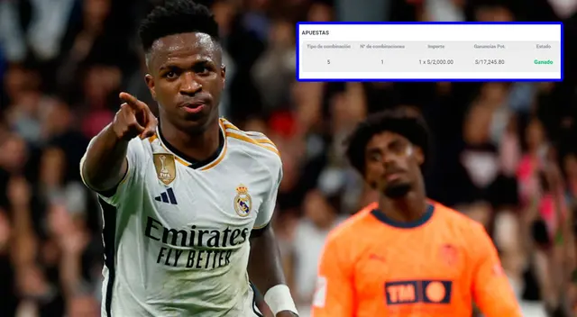 Con solo apostar 2000 soles por el Real Madrid, logró multiplicar su dinero en 90 minutos.
