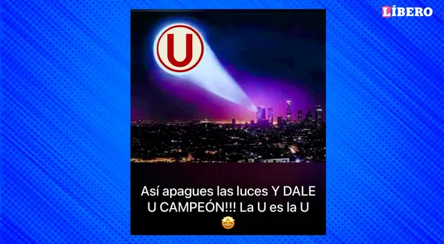 Hinchas de Universitario de Deportes celebran su título de campeón pese a apagón.