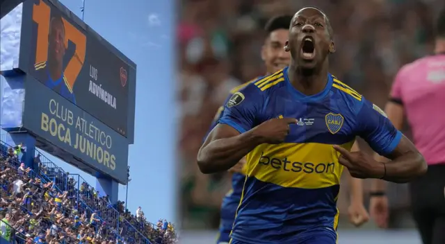 Luis Advíncula fue reconocido por la afición de Boca Juniors en La Bombonera.