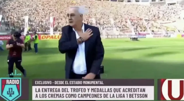 Jorge Fossati se emocionó tras recibimiento de hinchas en el Estadio Monumental