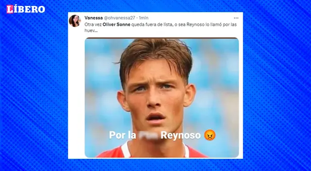 Oliver Sonne queda fuera de la lista de convocados para el Perú vs. Bolivia.