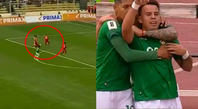 Henry Vaca marcó el 1-0 para Bolivia.