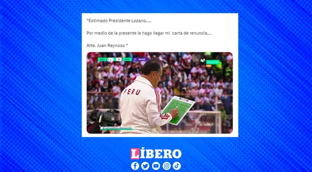 Algunos bromearon a que Reynoso estaba escribiendo su carta de renuncia.