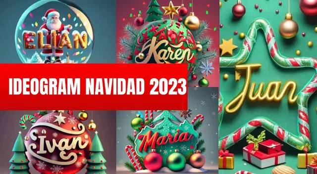 Descarga AQUÍ las mejores fotos navideñas de nombres personalizados Descarga AQUÍ las mejores fotos navideñas de nombres personalizados