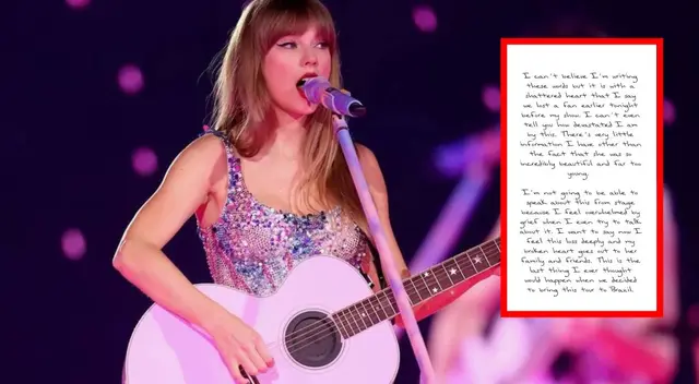 Taylor Swift envía condolencias por muerte de una de sus fans