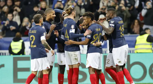 Francia superó de manera contundente a Gibraltar por la Eurocopa 2024