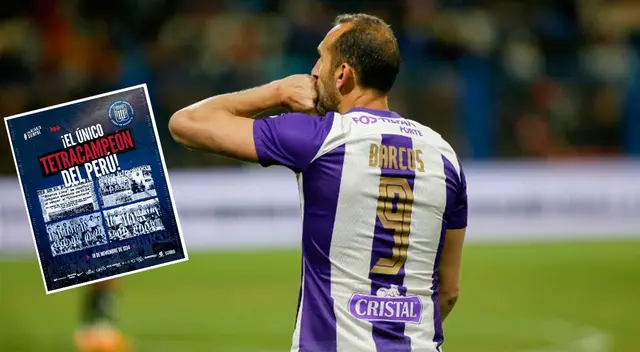 Hernán Barcos habló del tetracampeonato de Alianza Lima