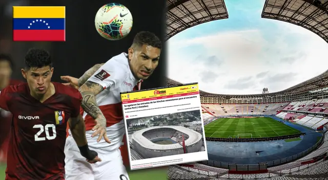 Prensa venezolana sorprendida tras agotarse entradas de sus hinchas ante la selección peruana
