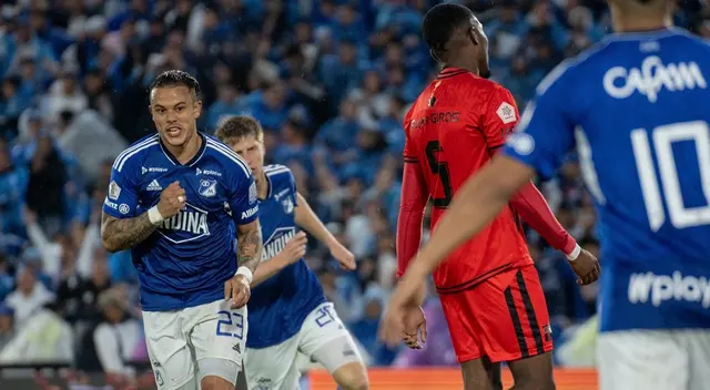 Millonarios venció a América de Cali con doblete de Leonardo Castro.
